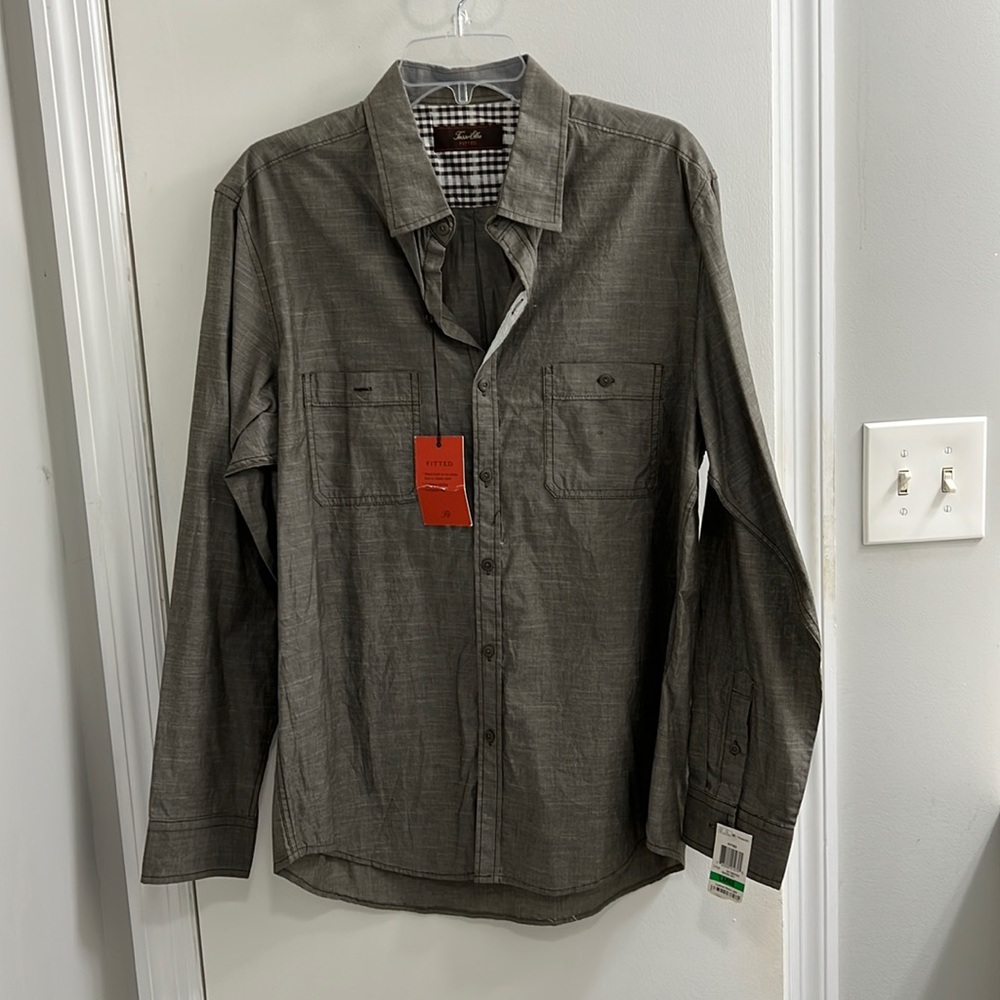 NWT- Tasso Elba fitted dress shirt